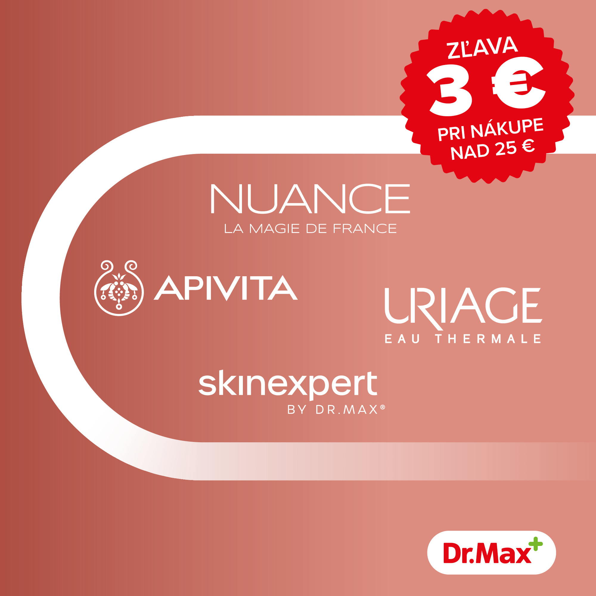 Zľava 3€ pri nákupe nad 25€ v Dr.Max