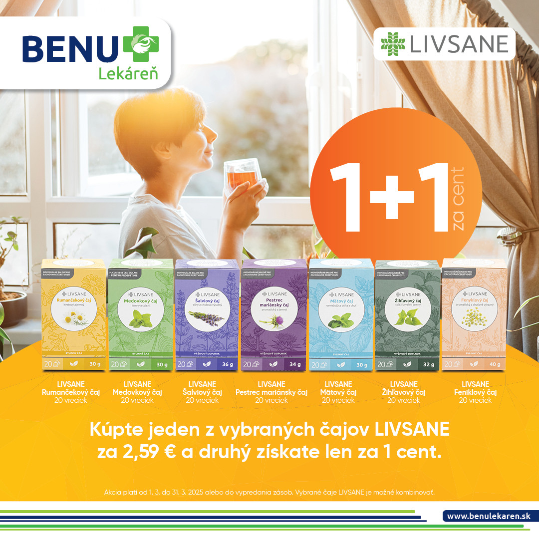 LIVSANE Teas 1+1 for 1 cent!