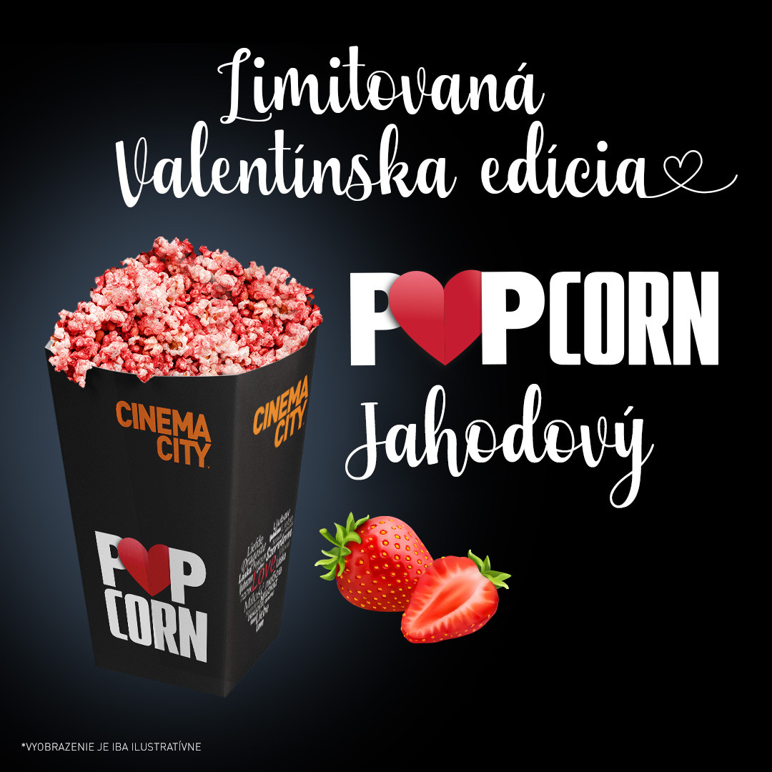 🍿‼️ Jahodový popcorn vo všetkých kinách ‼️🍿