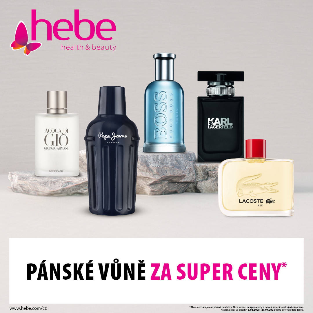 WOW – mega akce na pánské parfémy!
