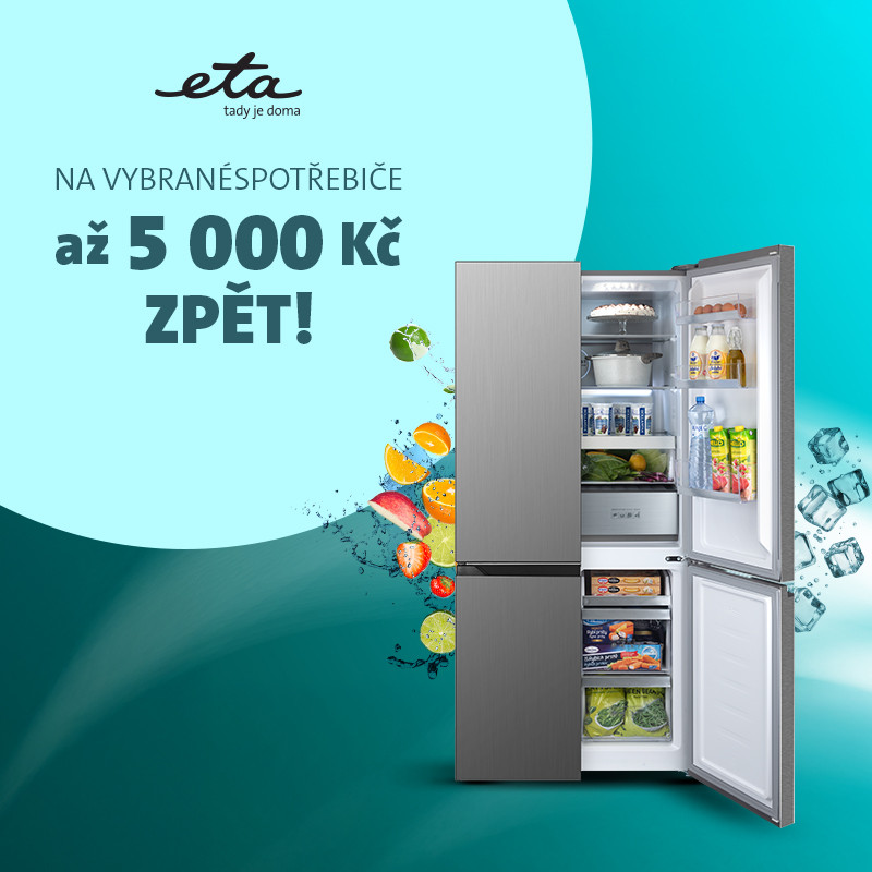 Na vybrané velké spotřebiče až 5 000 Kč zpět