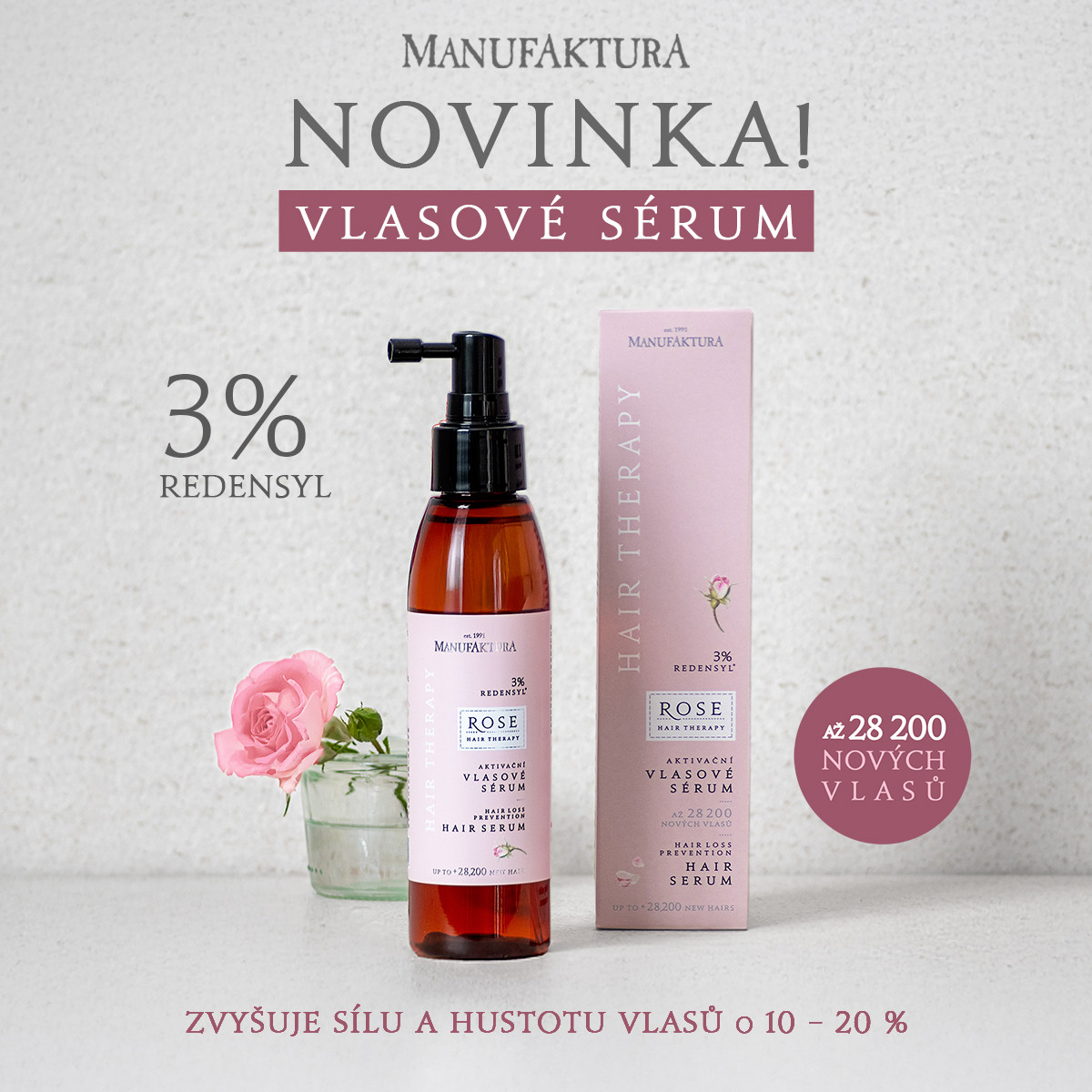 ROZKVETLÁ NOVINKA PRO KRÁSNÉ A VITÁLNÍ VLASY
