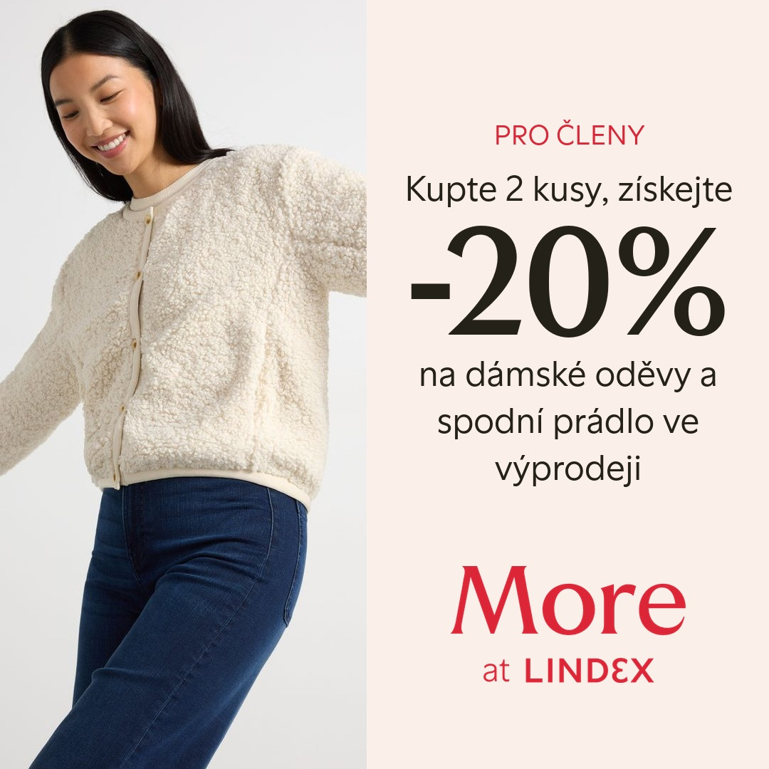 20% sleva na dámské oblečení a spodní prádlo
